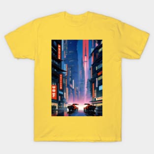 Neo Japanese city aesthetic T-Shirt